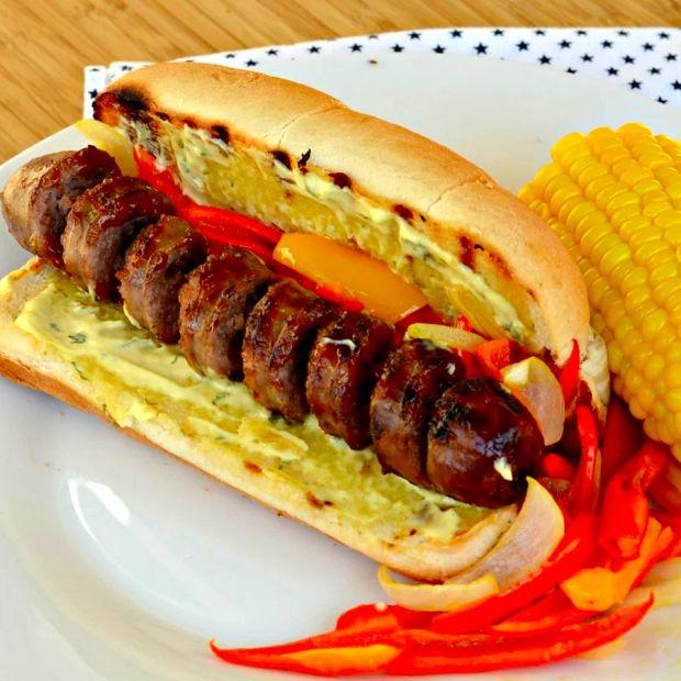Cover Image for Spiraled Grilled Sausages