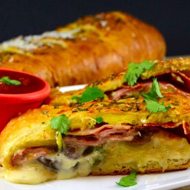 Cover Image for Meat and Veggie Stromboli