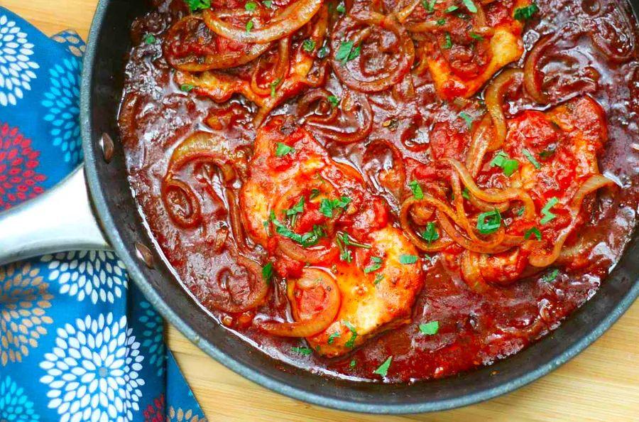Cover Image for Braised Tomato Pork Loin Chops