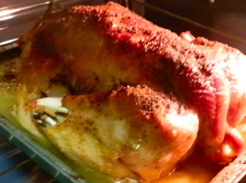 Cover Image for Flip the script this holiday season with an upside-down turkey! This method guarantees a juicy, tender bird that will have everyone talking.
