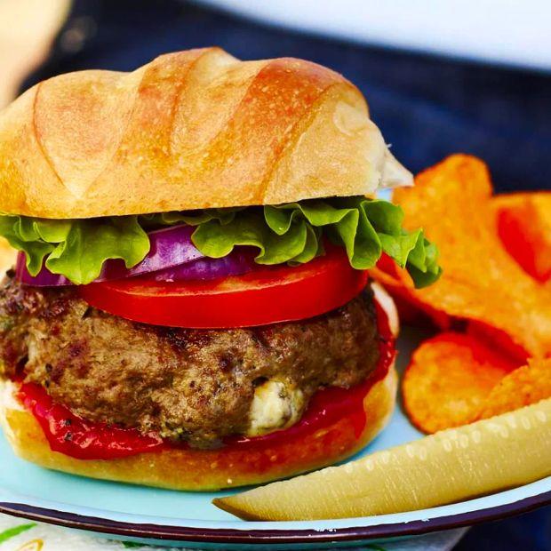 Cover Image for Blue Cheese-Stuffed Burgers