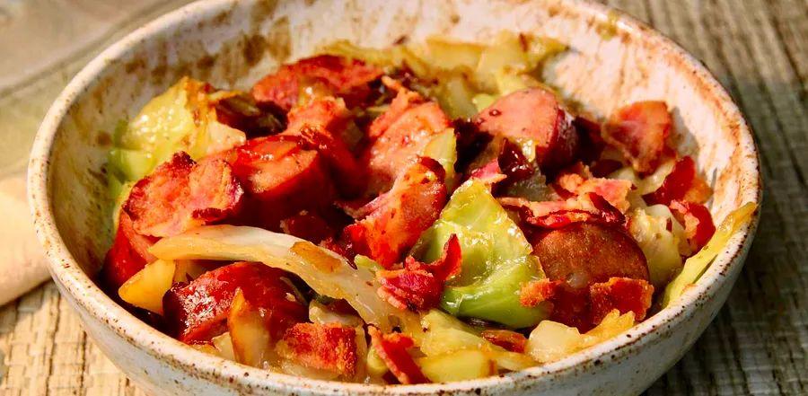Cover Image for Kielbasa with Braised Cabbage
