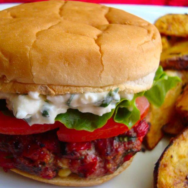 Cover Image for Greek-Style Loaded Burgers