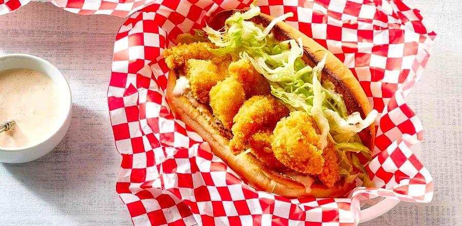 Cover Image for Crispy Shrimp Po' Boys